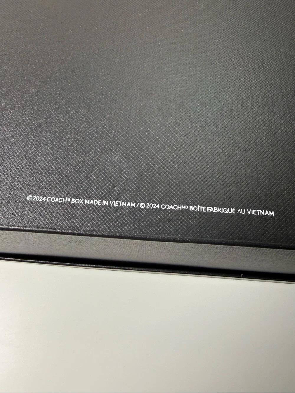 Coach | Empty Shoe Box Gift Box with Lid | Black